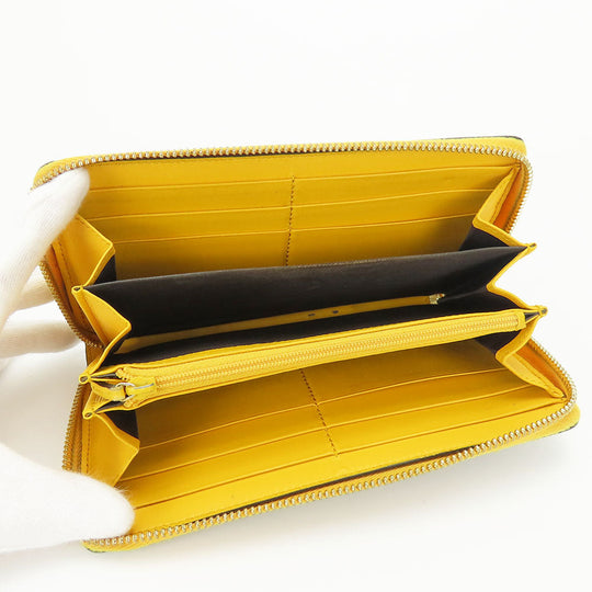 GUCCI Long Wallet Purse 506279 GG Supreme Canvas beige Women Used Authentic