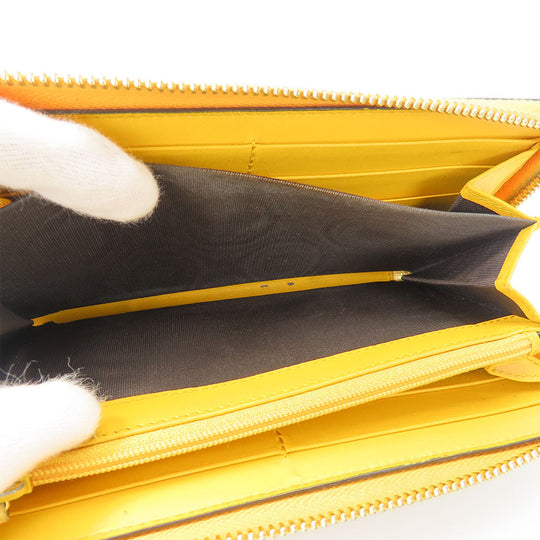 GUCCI Long Wallet Purse 506279 GG Supreme Canvas beige Women Used Authentic