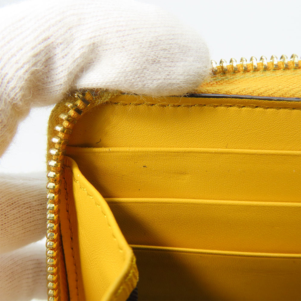 GUCCI Long Wallet Purse 506279 GG Supreme Canvas beige Women Used Authentic