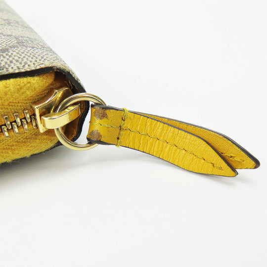 GUCCI Long Wallet Purse 506279 GG Supreme Canvas beige Women Used Authentic