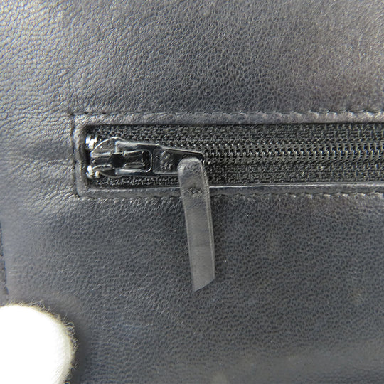 CHANEL Shoulder Bag lambskin black Matrasse Chain wallet Women Used Authentic