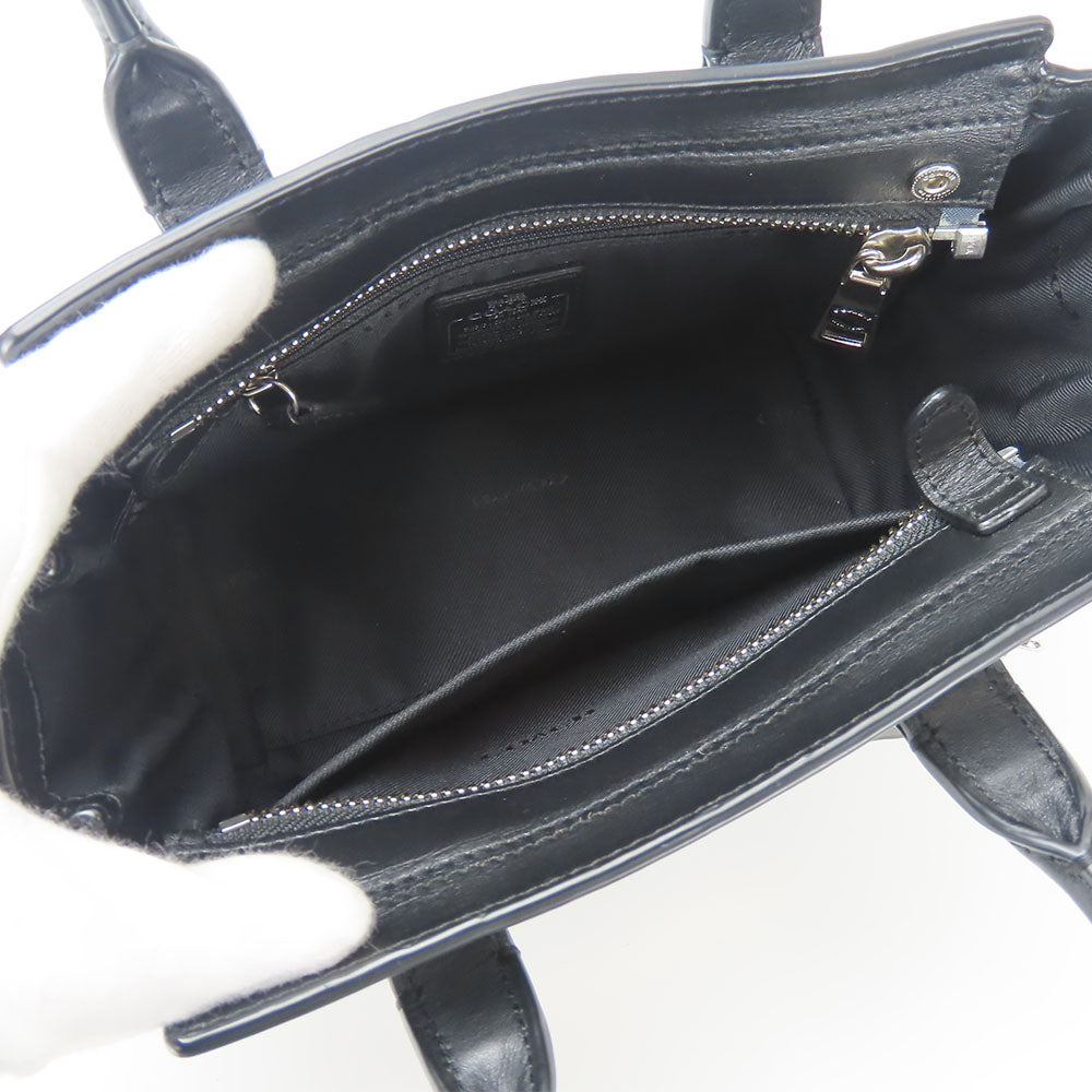 COACH Handbag 37444 leather black Swagger 21