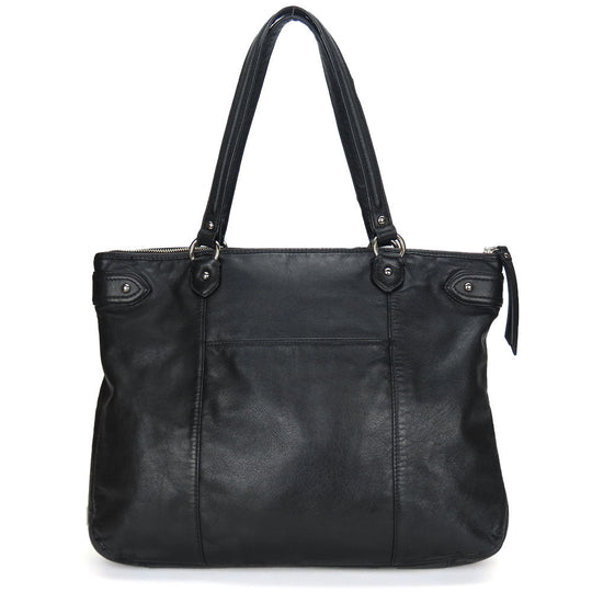 COACH Tote Bag F23973 leather black Women Used Authentic