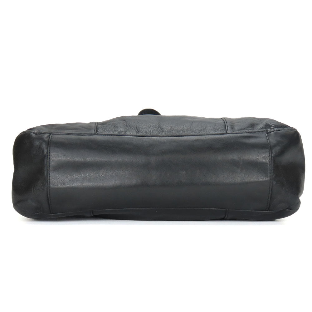 COACH Tote Bag F23973 leather black Women Used Authentic