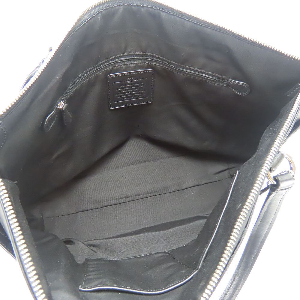 COACH Tote Bag F37231 leather black Signature