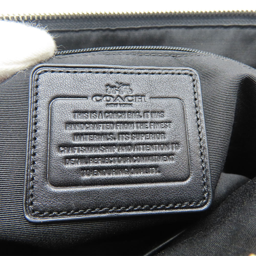 COACH Tote Bag F37231 leather black Signature