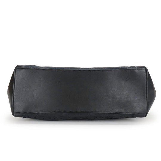 COACH Tote Bag F37231 leather black Signature