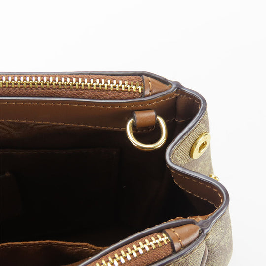 COACH Handbag F67027 PVC, Leather Brown Women Used Authentic