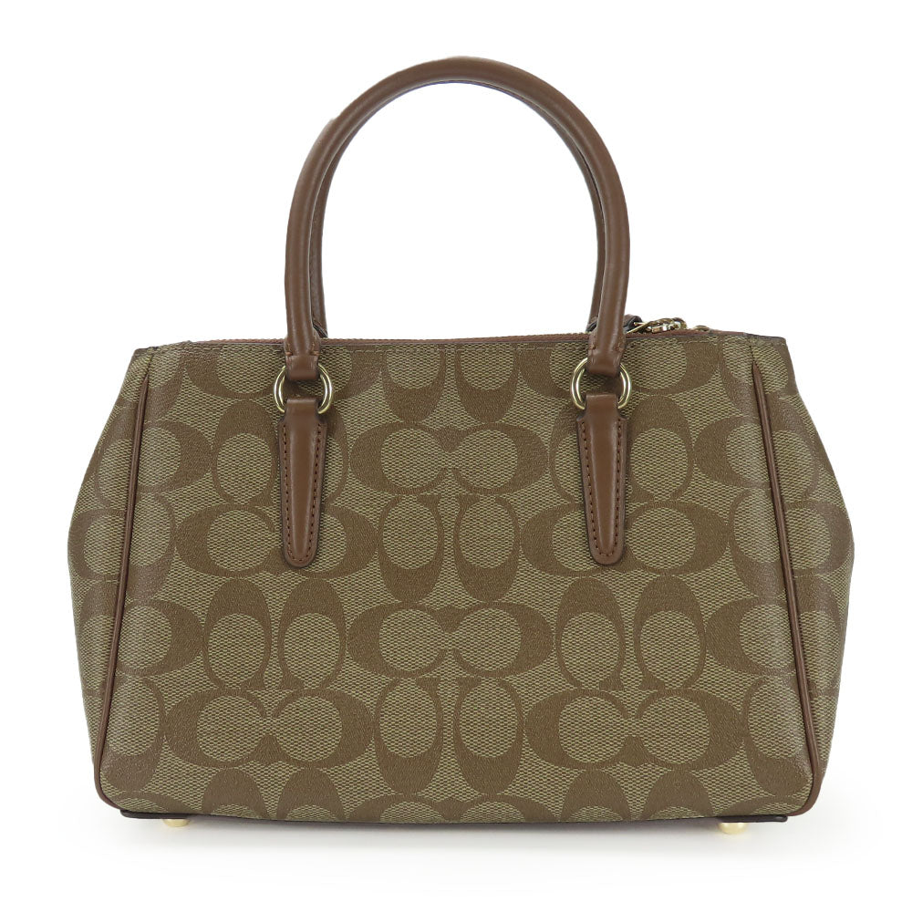 COACH Handbag F67027 PVC, Leather Brown Women Used Authentic