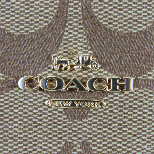 COACH Handbag F67027 PVC, Leather Brown Women Used Authentic