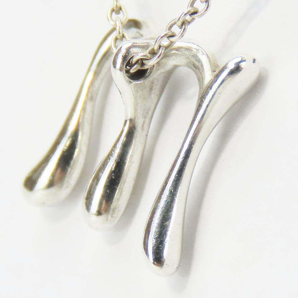 TIFFANY&Co. Necklace Silver925 Silver letter m Women Used Authentic