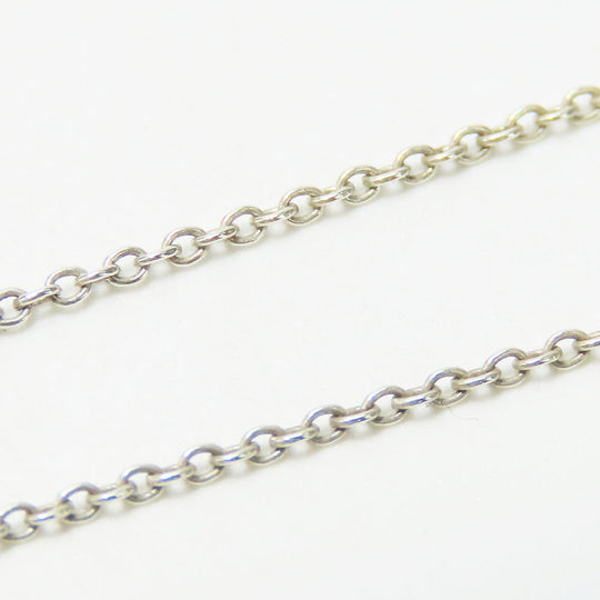 TIFFANY&Co. Necklace Silver925 Silver letter m Women Used Authentic