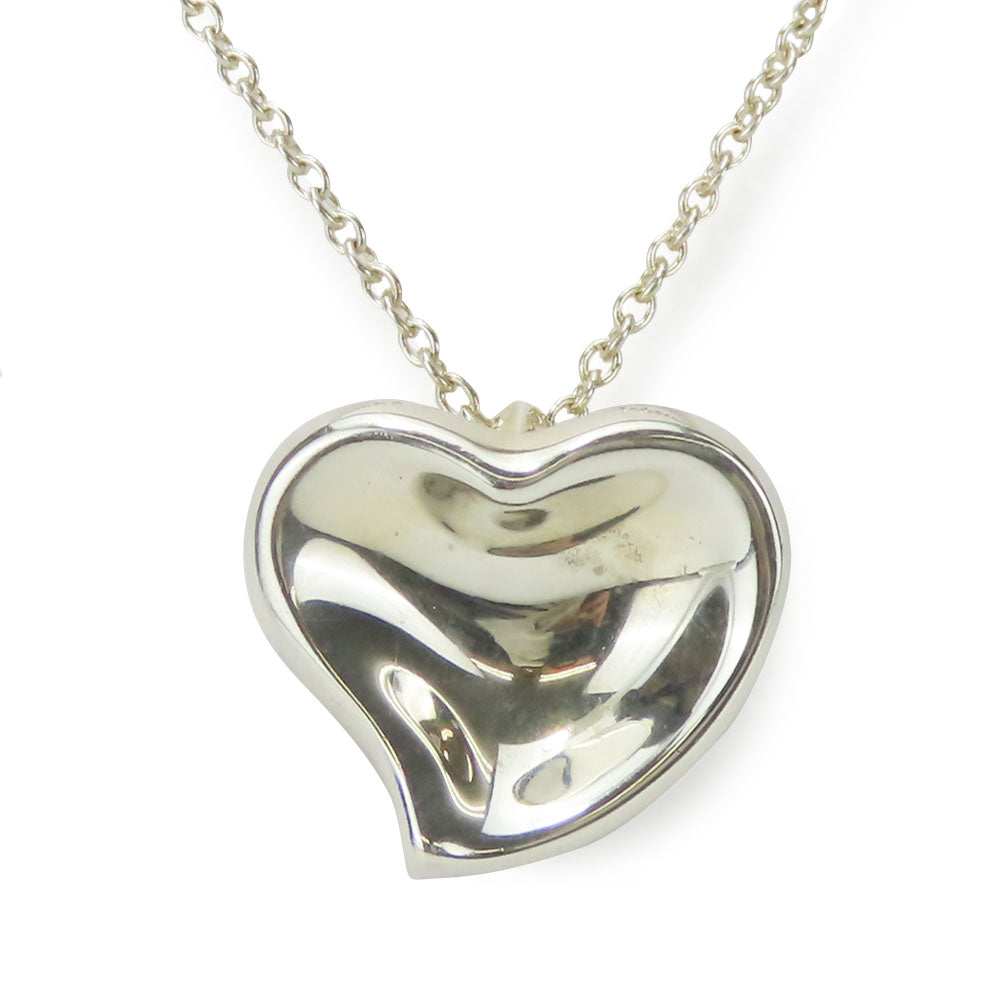 TIFFANY&Co. Necklace Silver925 Silver Curved heart Women Used Authentic