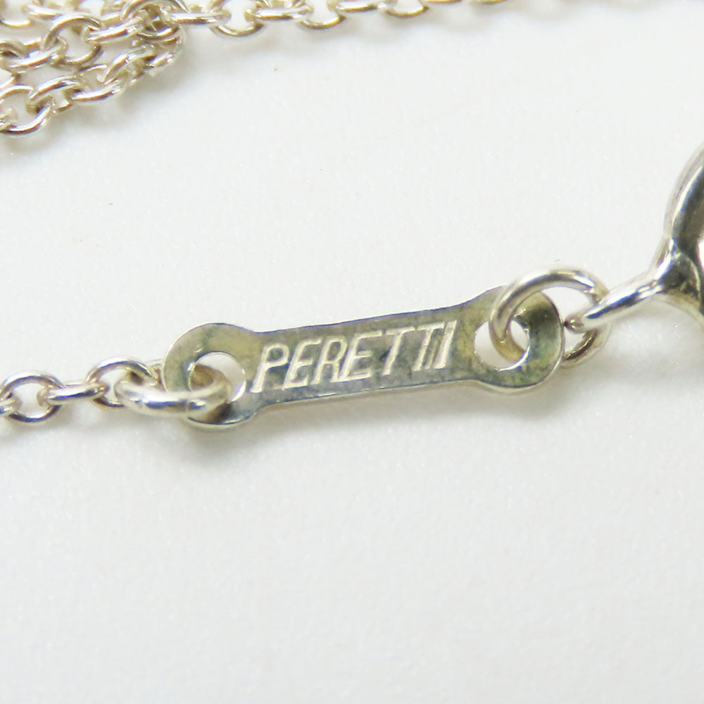 TIFFANY&Co. Necklace Silver925 Silver Curved heart Women Used Authentic
