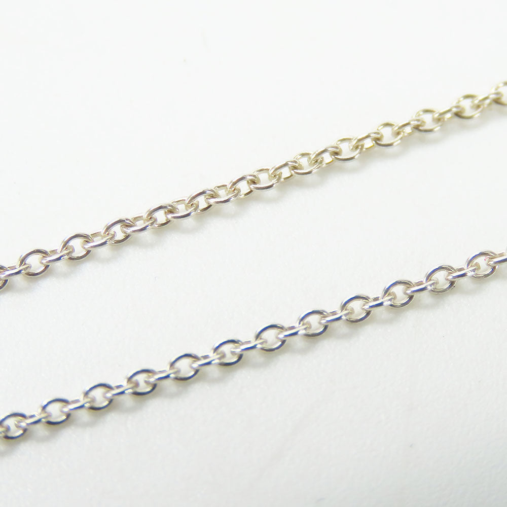 TIFFANY&Co. Necklace Silver925 Silver Curved heart Women Used Authentic