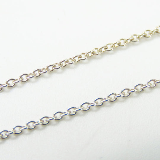 TIFFANY&Co. Necklace Silver925 Silver Curved heart Women Used Authentic