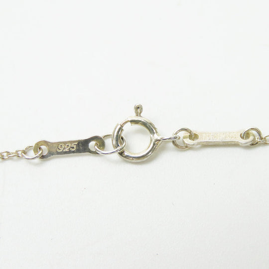 TIFFANY&Co. Necklace Silver925 Silver Curved heart Women Used Authentic