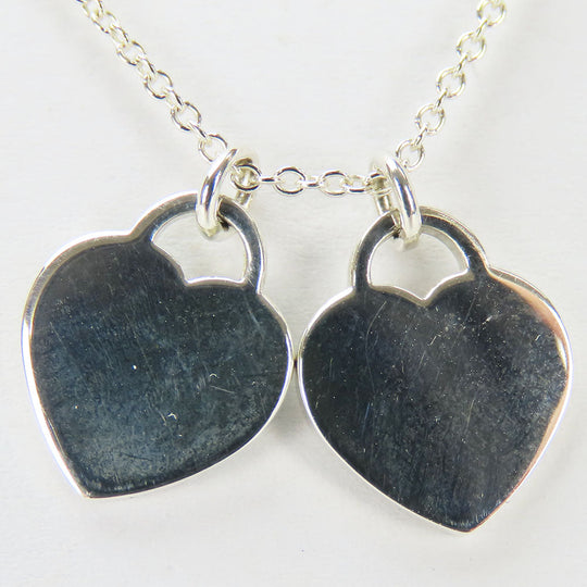 TIFFANY&Co. Necklace Silver925, enamel Silver Return to heart Women Used Authentic