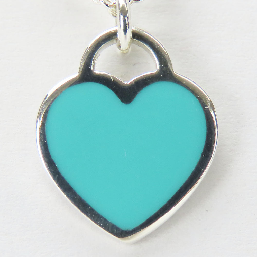 TIFFANY&Co. Necklace Silver925, enamel Silver Return to heart Women Used Authentic