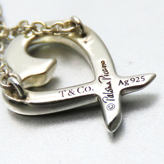 TIFFANY&Co. Necklace Silver925 Silver Mini Loving Heart Women Used Authentic
