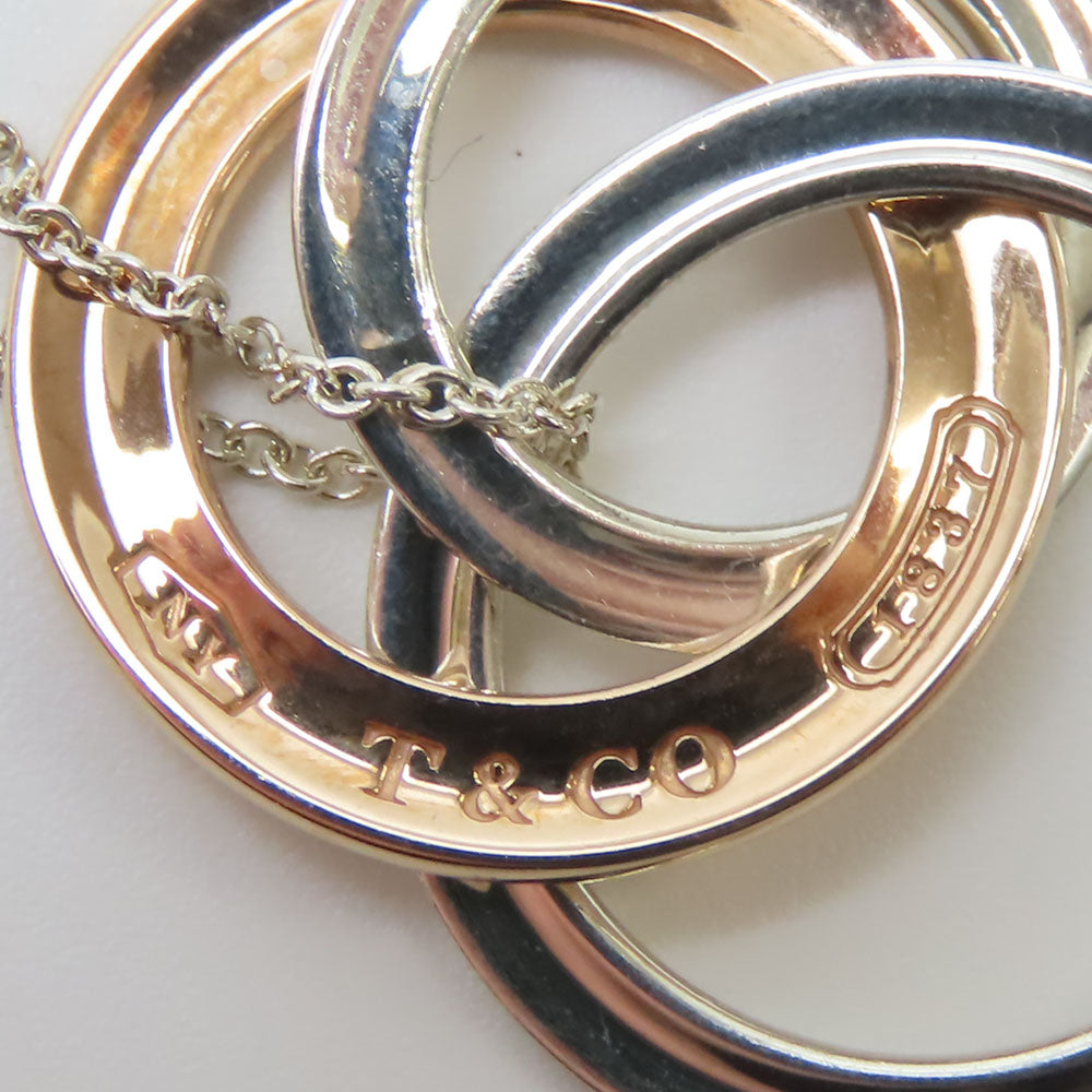 TIFFANY&Co. Necklace Silver925 Silver 1837 triple interlocking