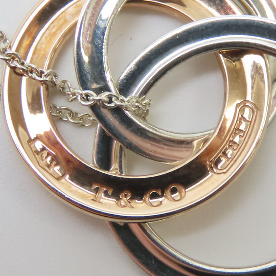 TIFFANY&Co. Necklace Silver925 Silver 1837 triple interlocking