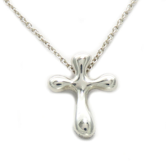 TIFFANY&Co. Necklace Silver925 Silver Small cross Women Used Authentic