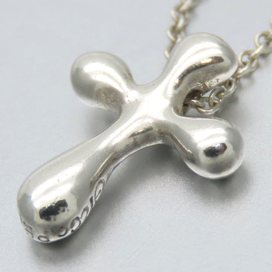 TIFFANY&Co. Necklace Silver925 Silver Small cross Women Used Authentic
