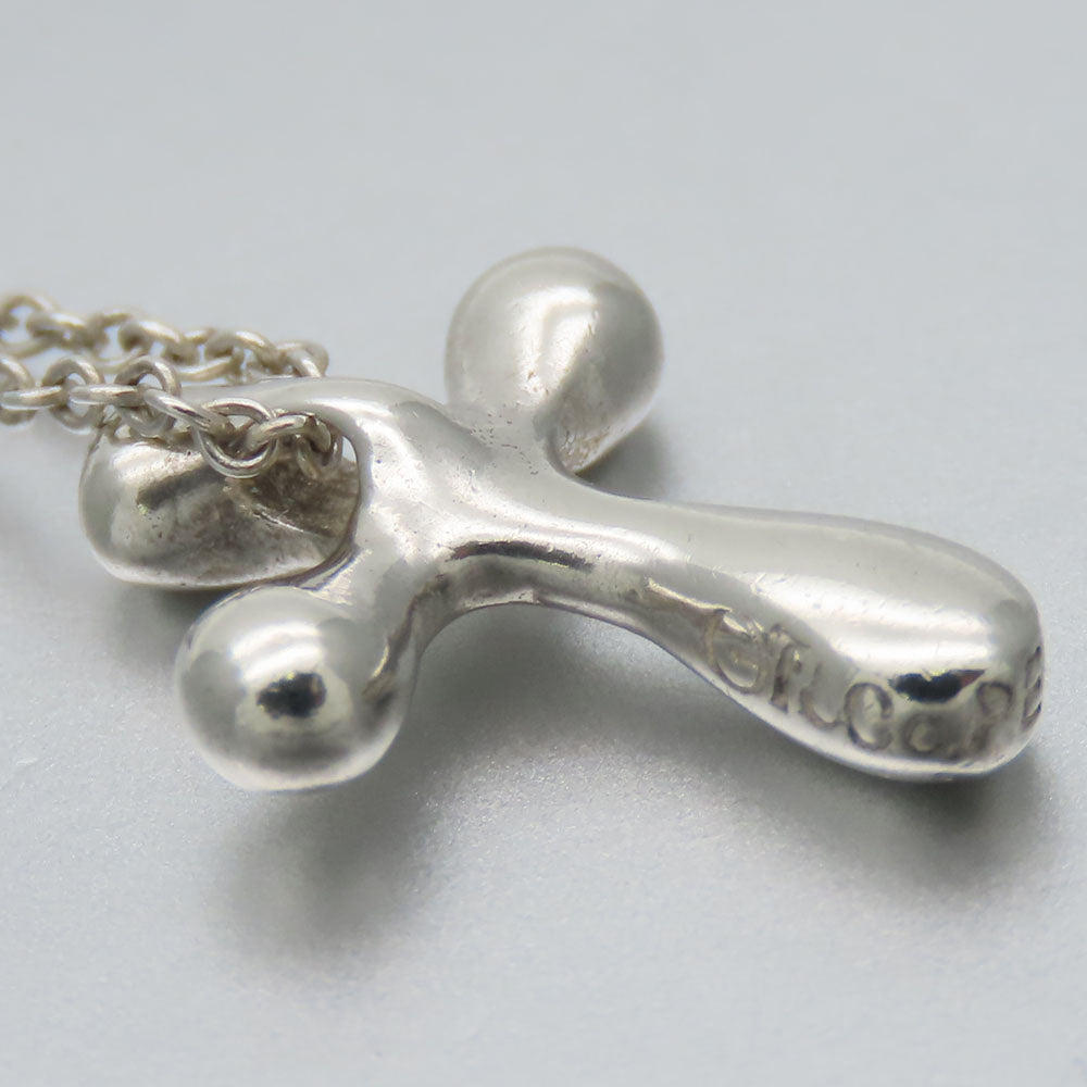 TIFFANY&Co. Necklace Silver925 Silver Small cross Women Used Authentic