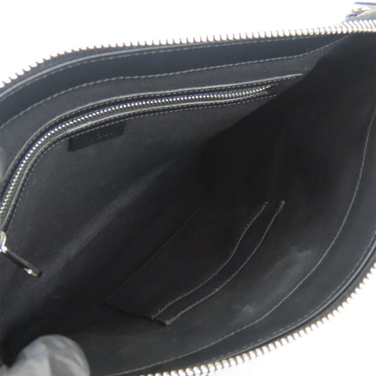 GUCCI Shoulder Bag 474137 GG Supreme Canvas black mens Used Authentic