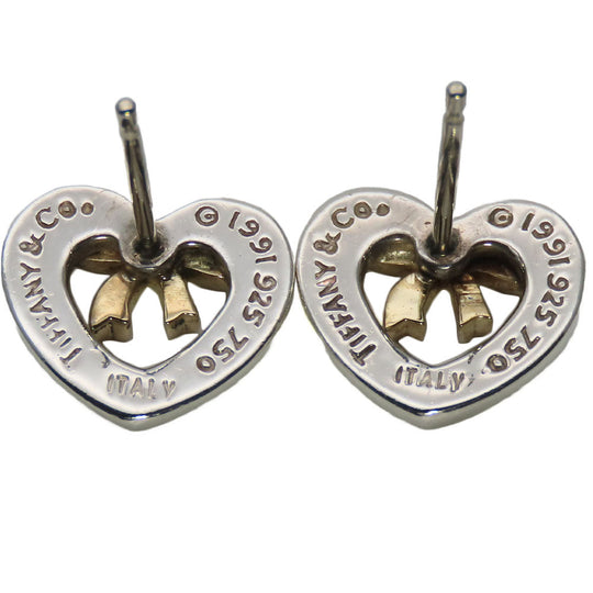 TIFFANY&Co. Pierce Silver925, K18 Yellow Gold Silver Women Used Authentic