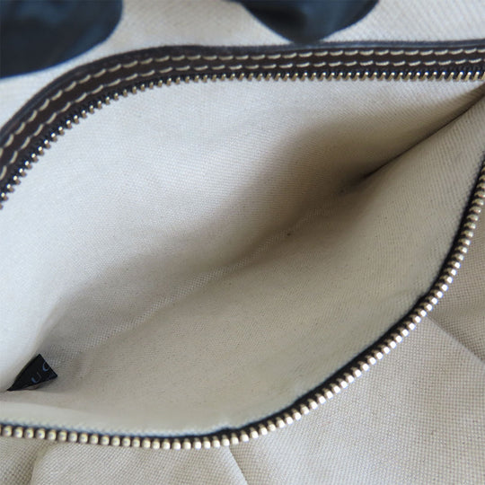 GUCCI Shoulder Bag 257072 GG canvas, leather beige Lovely heart Women Used Authentic