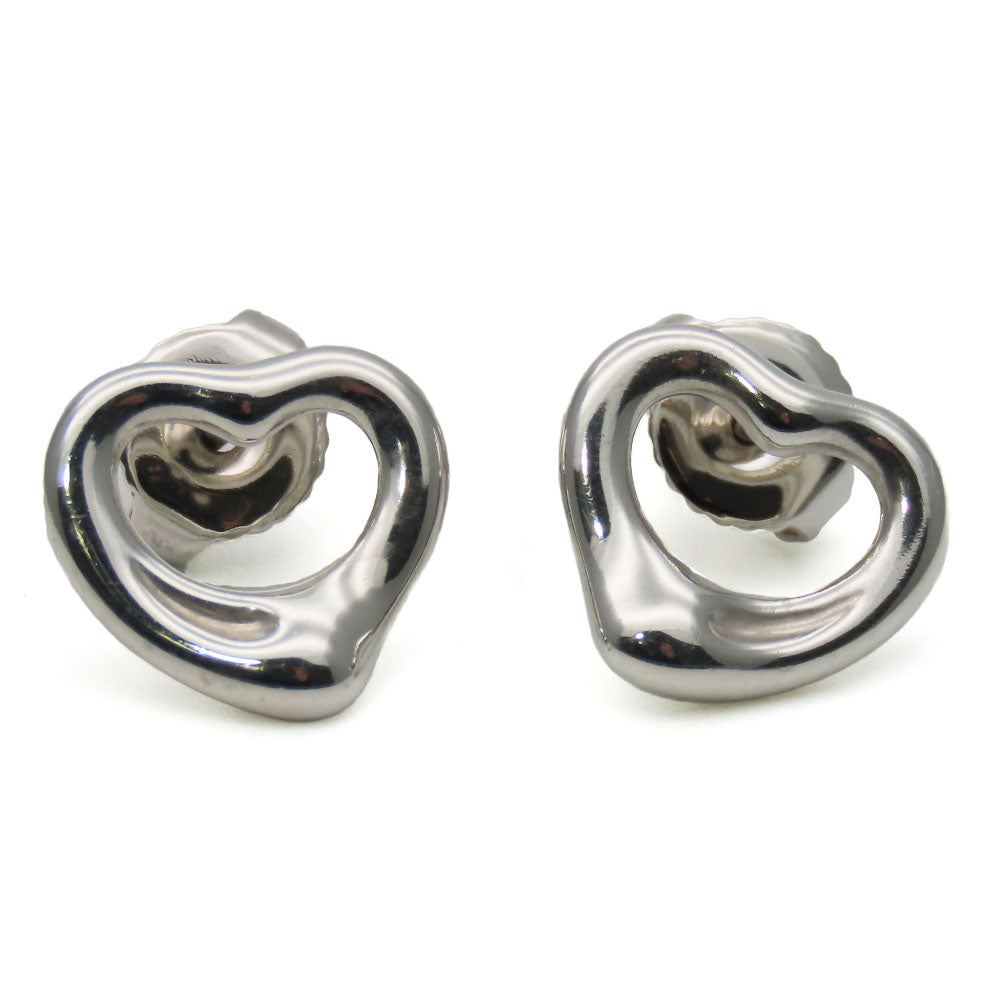 TIFFANY&Co. Pierce Silver925 Silver Open heart Women Used Authentic