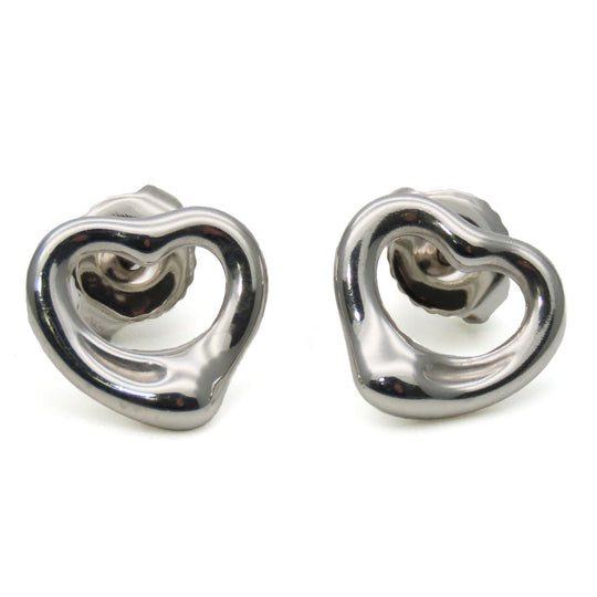 TIFFANY&Co. Pierce Silver925 Silver Open heart Women Used Authentic
