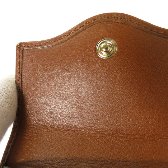 GUCCI Key case Key holder  282432 GG Canvas, Calfskin beige Interlocking Women Used Authentic