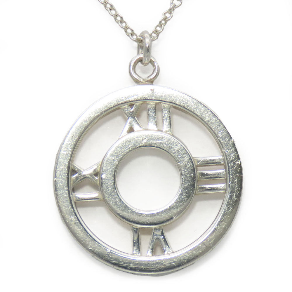 TIFFANY&Co. Necklace Silver925 Silver Atlas Open Medallion Women Used Authentic