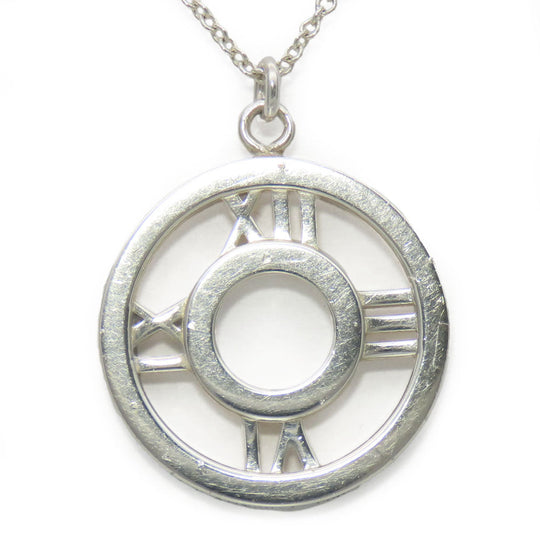 TIFFANY&Co. Necklace Silver925 Silver Atlas Open Medallion Women Used Authentic