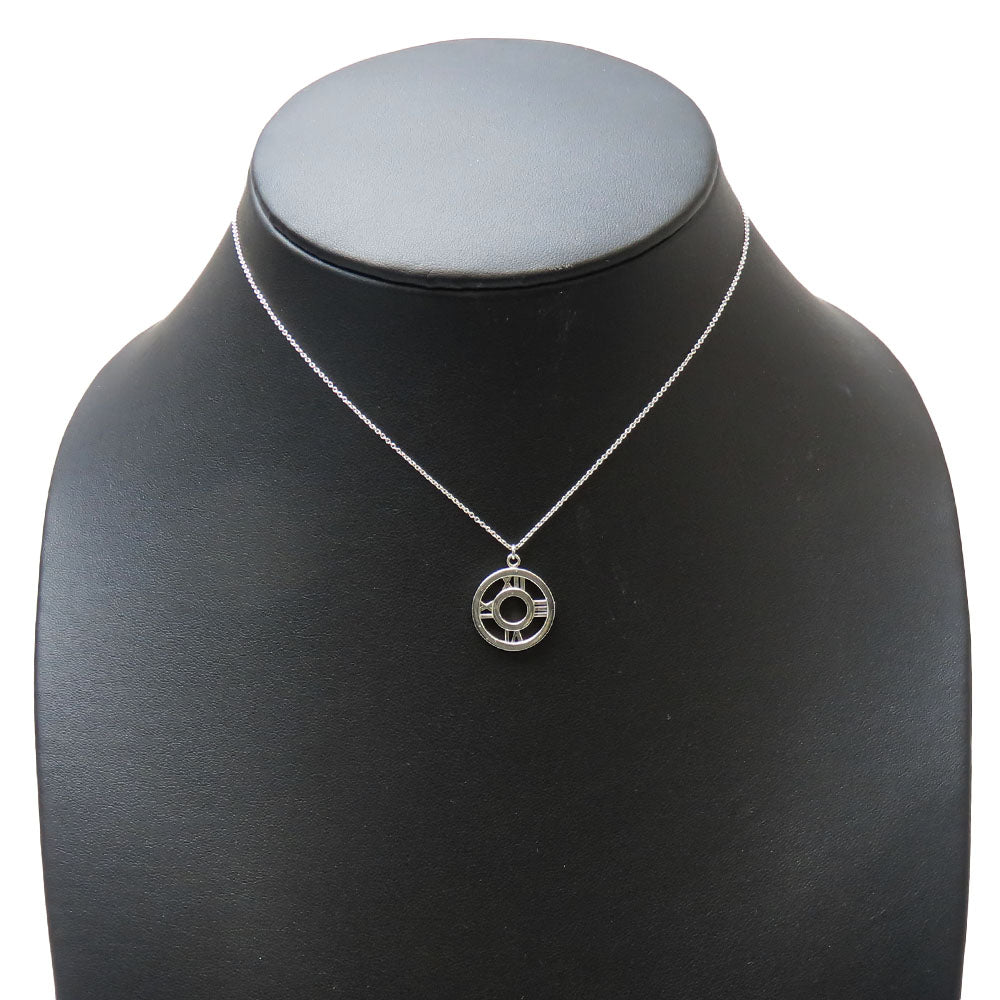 TIFFANY&Co. Necklace Silver925 Silver Atlas Open Medallion Women Used Authentic