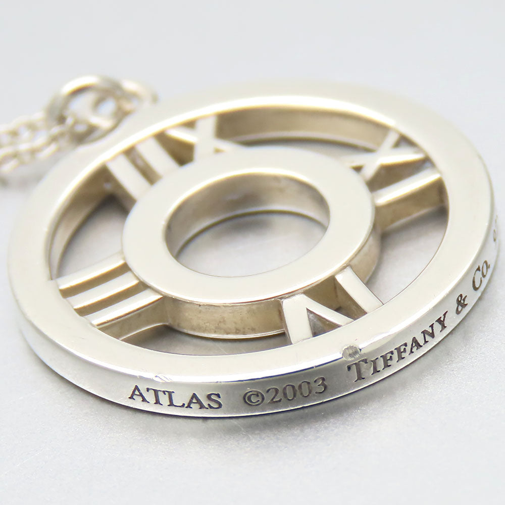 TIFFANY&Co. Necklace Silver925 Silver Atlas Open Medallion Women Used Authentic