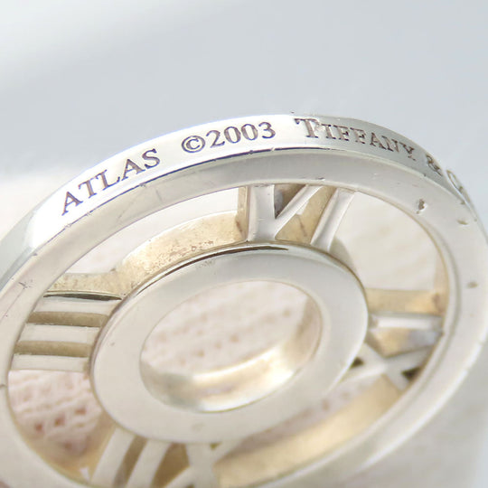 TIFFANY&Co. Necklace Silver925 Silver Atlas Open Medallion Women Used Authentic