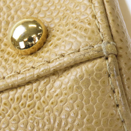 CHANEL Shoulder Bag Caviar skin beige Women Used Authentic