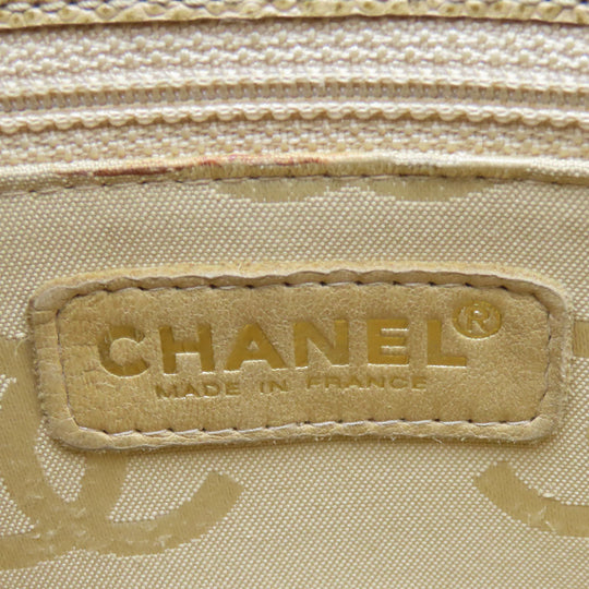 CHANEL Shoulder Bag Caviar skin beige Women Used Authentic