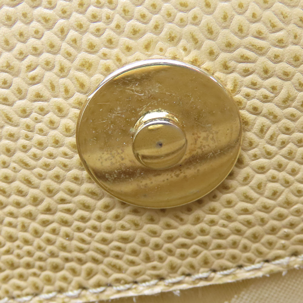 CHANEL Shoulder Bag Caviar skin beige Women Used Authentic
