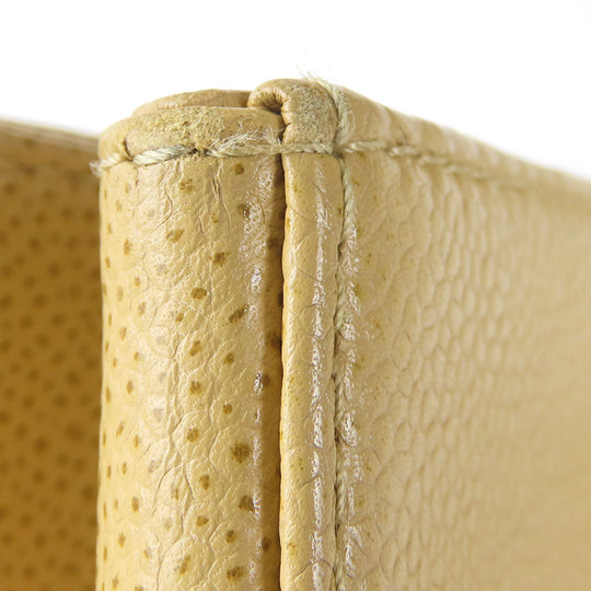 CHANEL Shoulder Bag Caviar skin beige Women Used Authentic