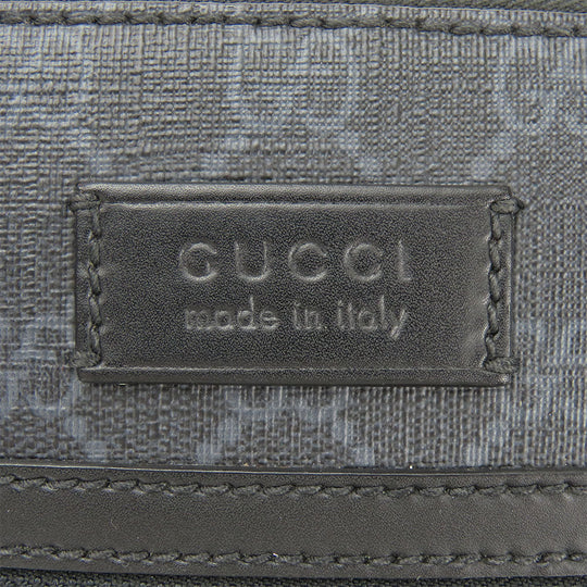 GUCCI Shoulder Bag 523599 GG Supreme canvas, leather black Small messenger bag mens Used Authentic