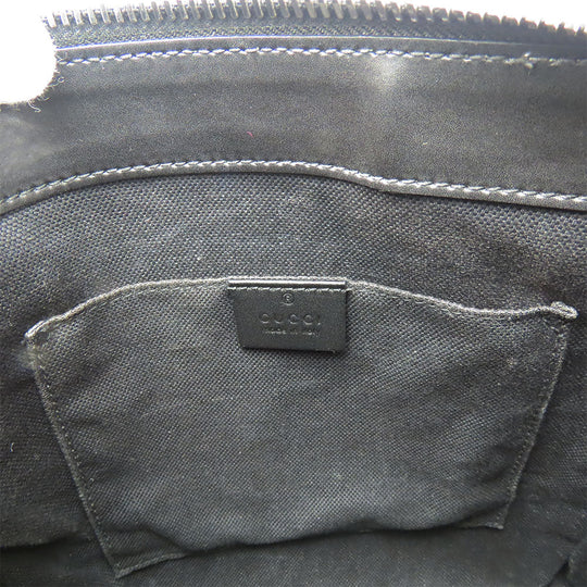 GUCCI Shoulder Bag 523599 GG Supreme canvas, leather black Small messenger bag mens Used Authentic