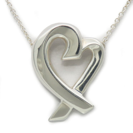 TIFFANY&Co. Necklace Silver925 Silver Loving heart Women Used Authentic