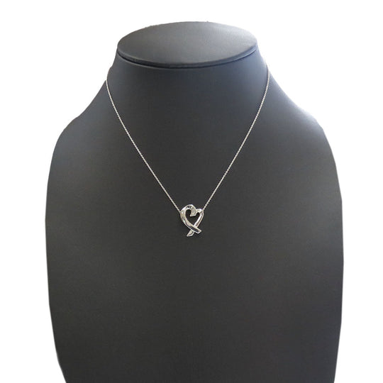 TIFFANY&Co. Necklace Silver925 Silver Loving heart Women Used Authentic
