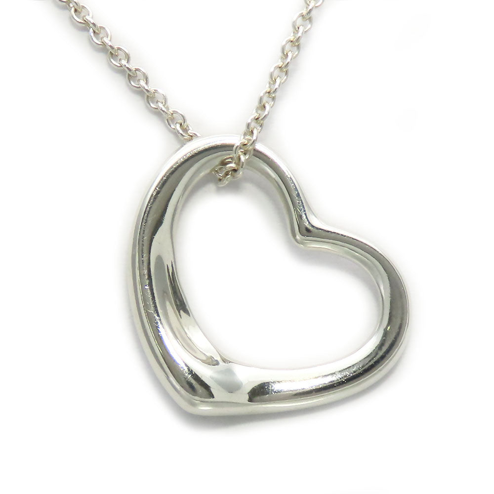 TIFFANY&Co. Necklace Silver925 Silver Open heart Women Used Authentic