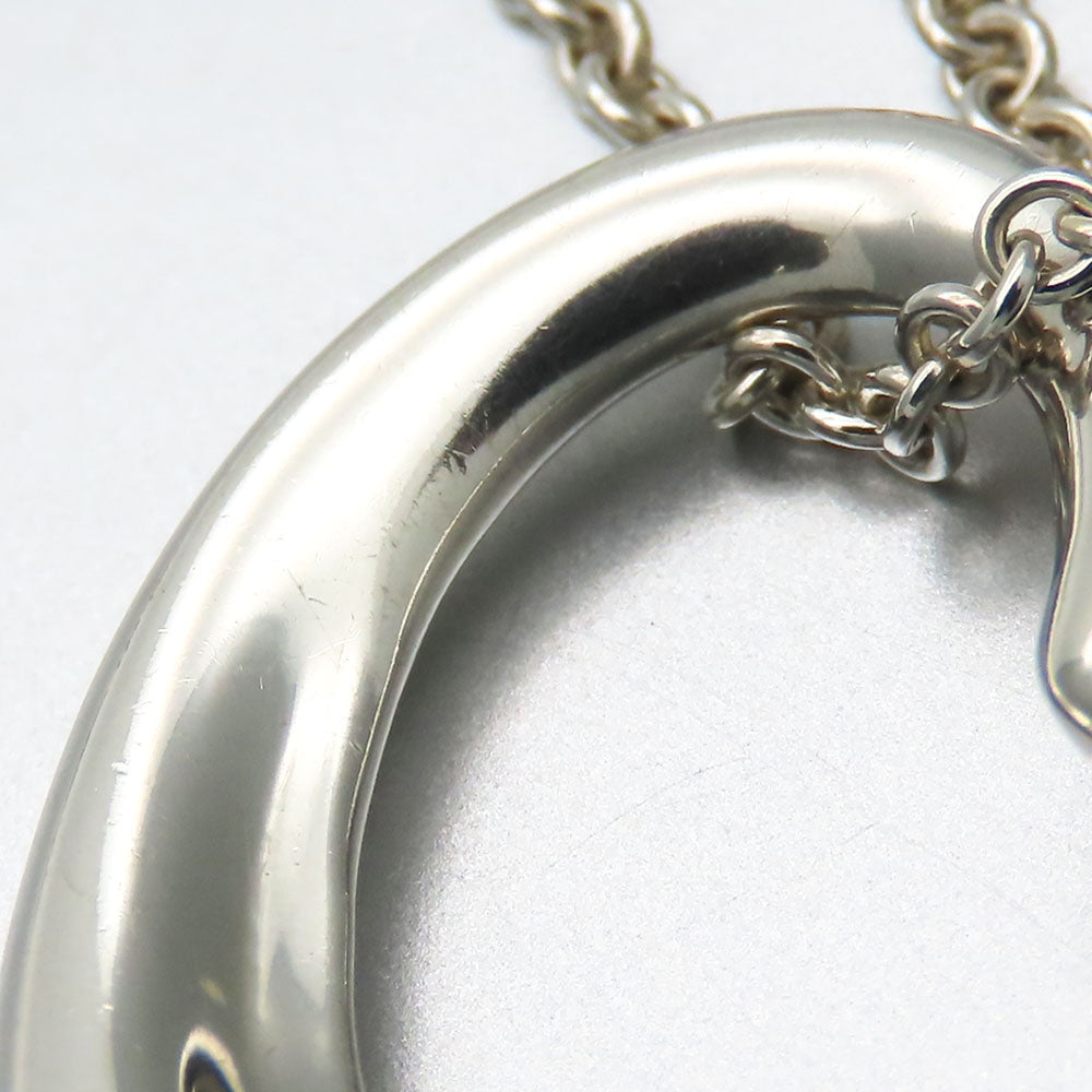 TIFFANY&Co. Necklace Silver925 Silver Open heart Women Used Authentic